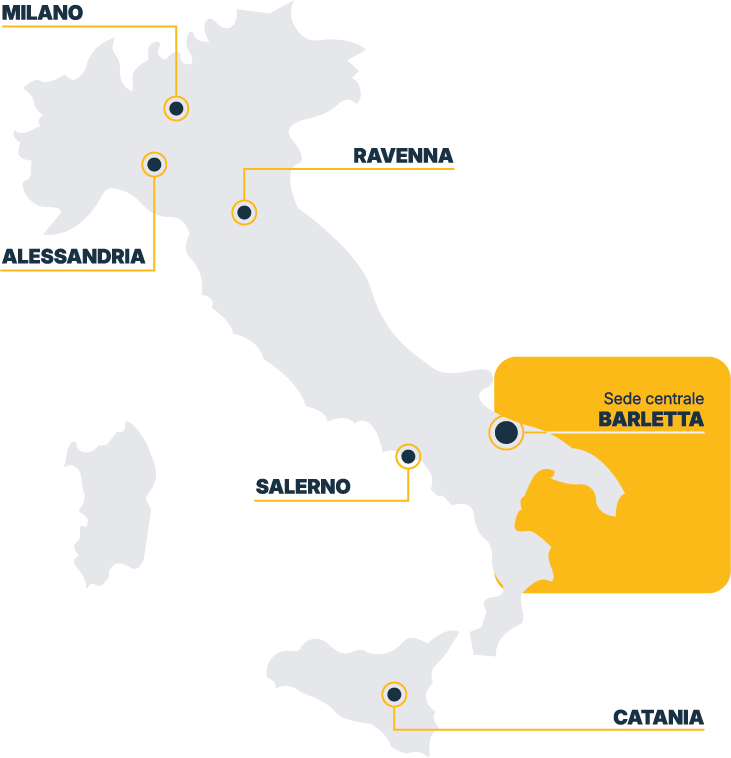Mappa dei depositi STIR in Italia